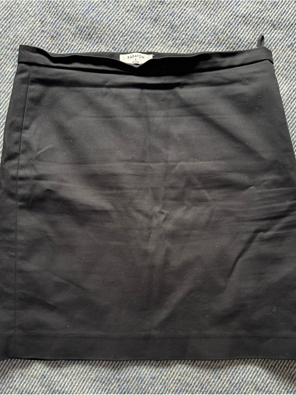 Babaton Black Pencil Skirt - Sleek Minimal Silhouette